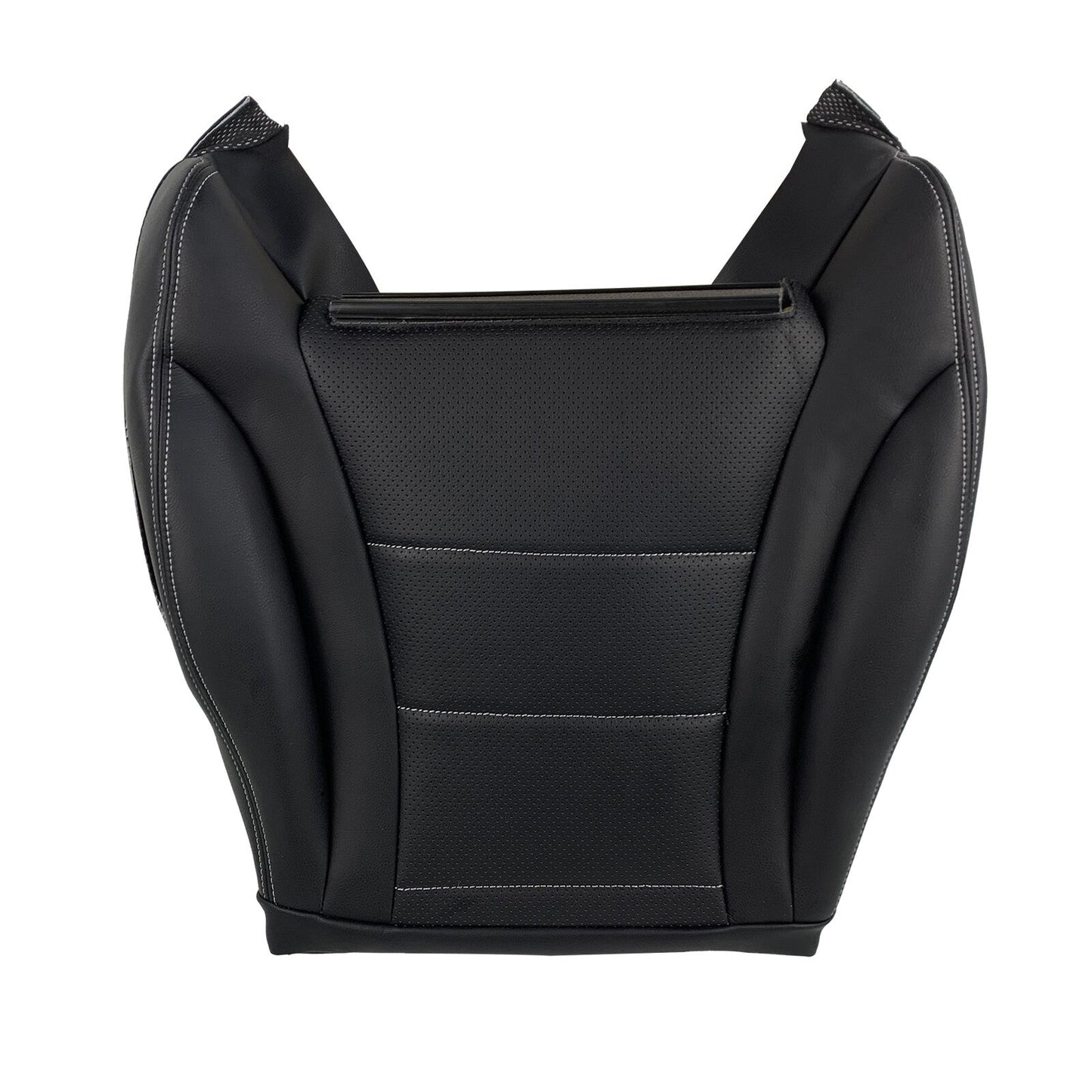 New For 2015-21 Mercedes Benz C300 Sedan Driver Bottom Leather Seat Cover Black