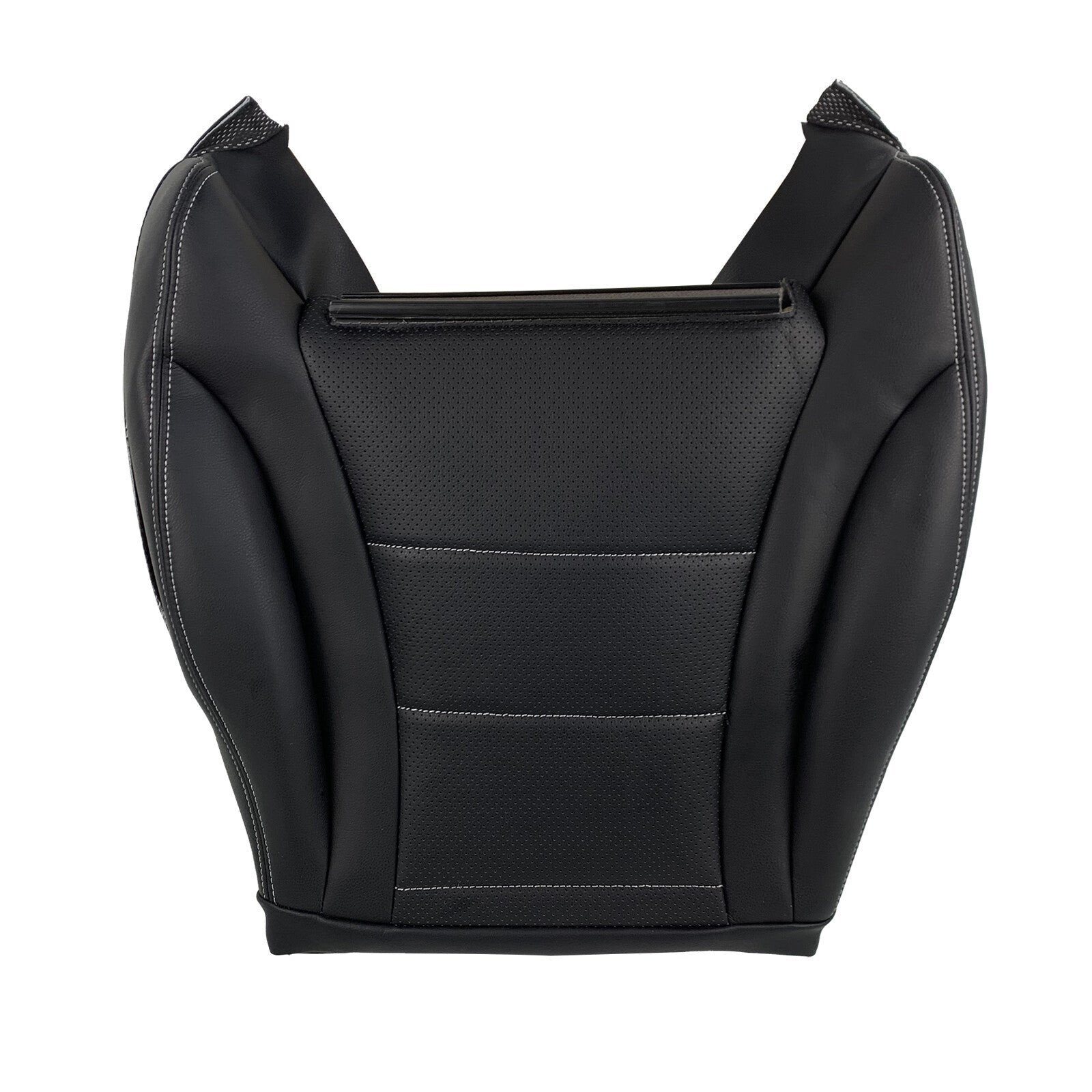 New For 2015-21 Mercedes Benz C300 Sedan Driver Bottom Leather Seat Cover Black