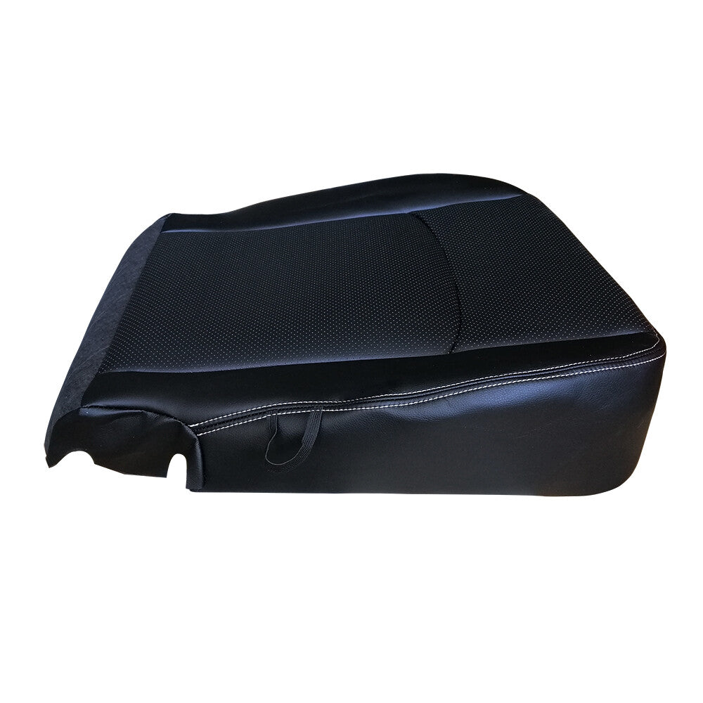 For 2013-2018 Dodge Ram 1500 2500 Laramie Driver Bottom Leather Seat Cover Black