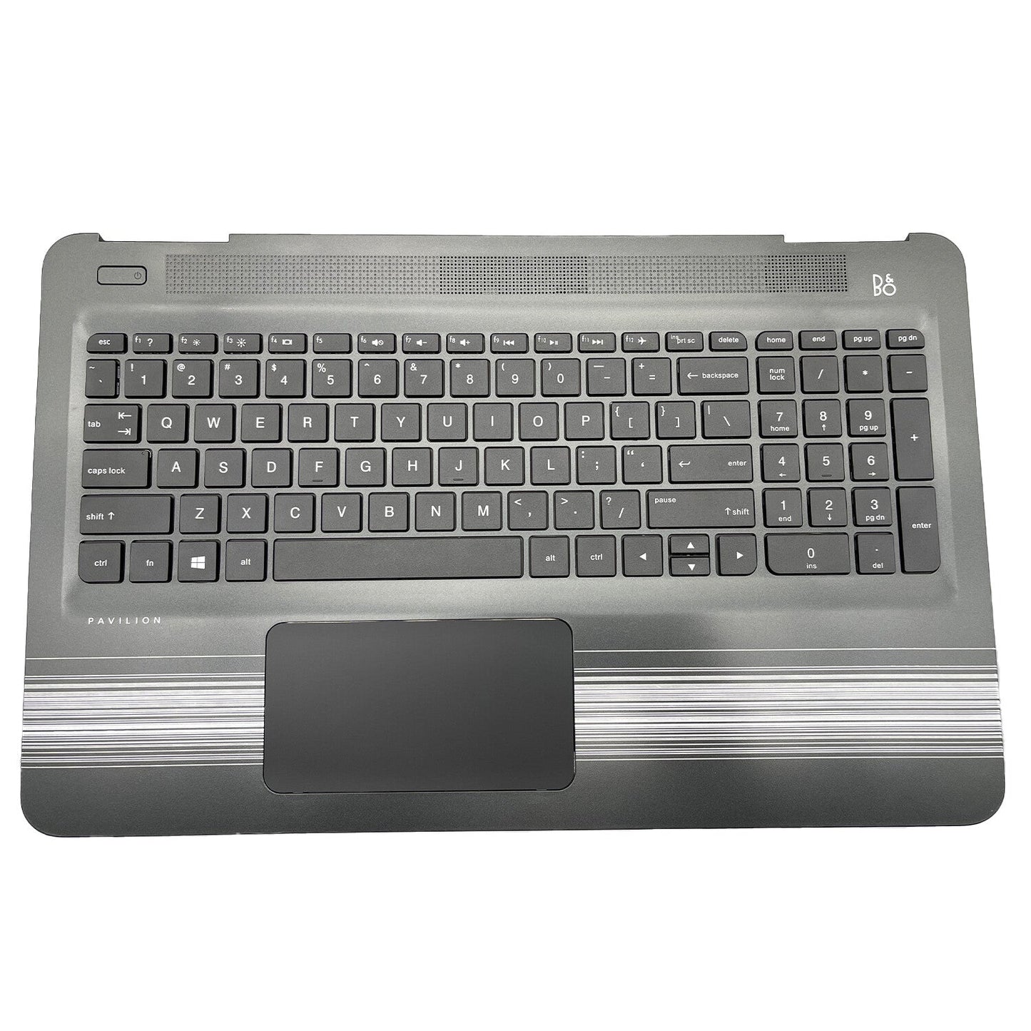 For HP Pavilion 15-AW 15-AU023CL 15-AU Palmrest Keyboard Non-Backlit 856026-001