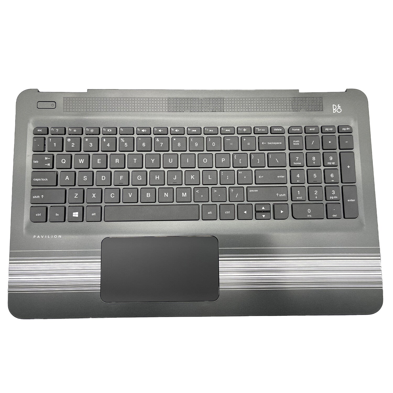 For HP Pavilion 15-AW 15-AU023CL 15-AU Palmrest Keyboard Non-Backlit 856026-001