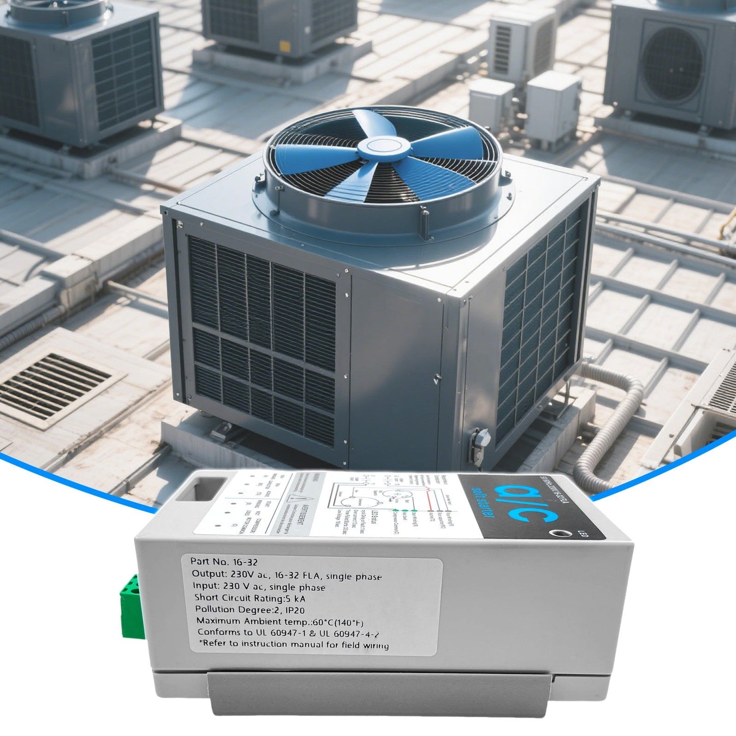 16-32A Air Conditioner Soft Start Module Reverse motor protection for generators
