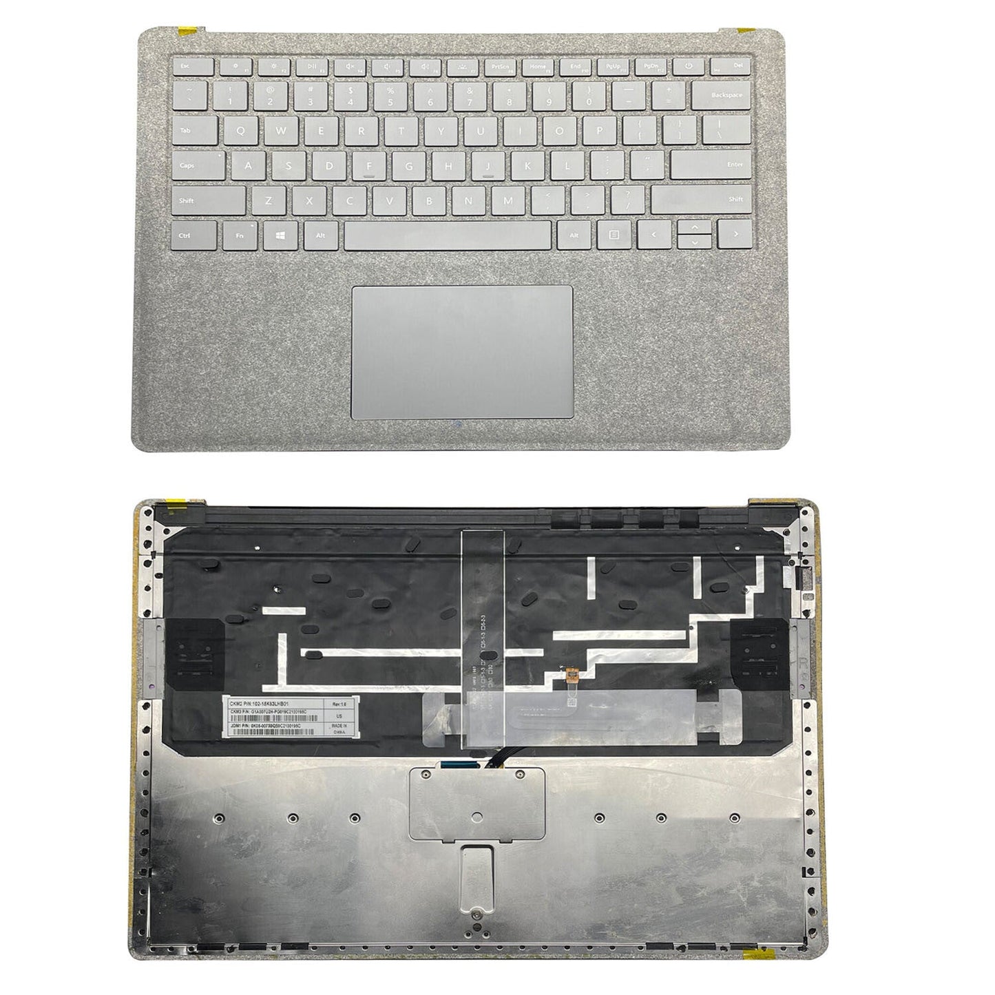 For Microsoft Surface 1st 2nd 1769 Palmrest Backlit Keyboard Touchpad Case Gray