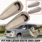 2pcs For 2003-2009 Lexus GX470  Beige Leather Seat Armrest Replacement Cover