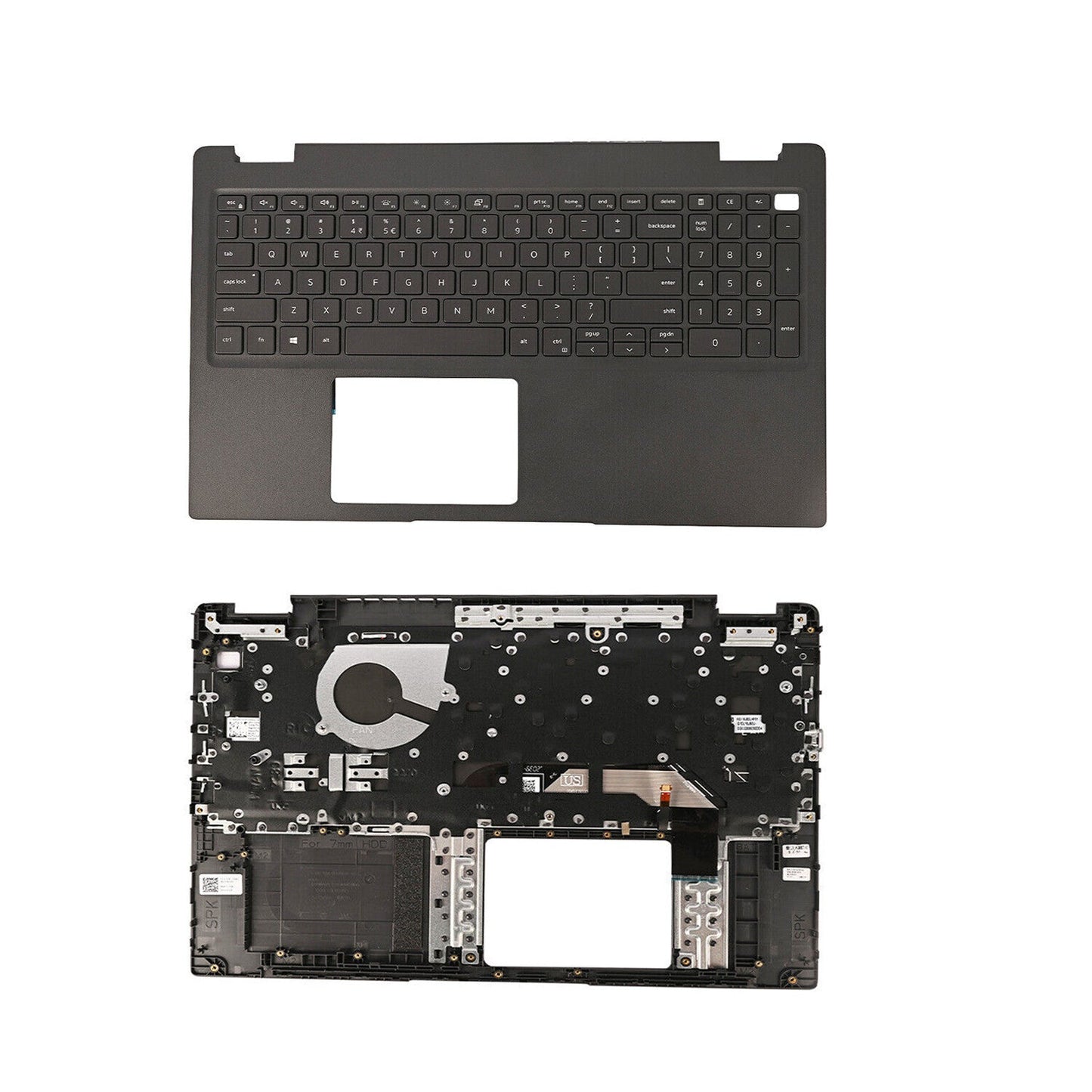 New Black Upper Palmrest US Keyboard Backlit 0JYG4Y For Dell Latitude 3510 E3510