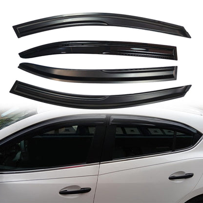 M Style Window Visors Acrylic For 2014-2019 Mazda 3 Sedan Hatchback