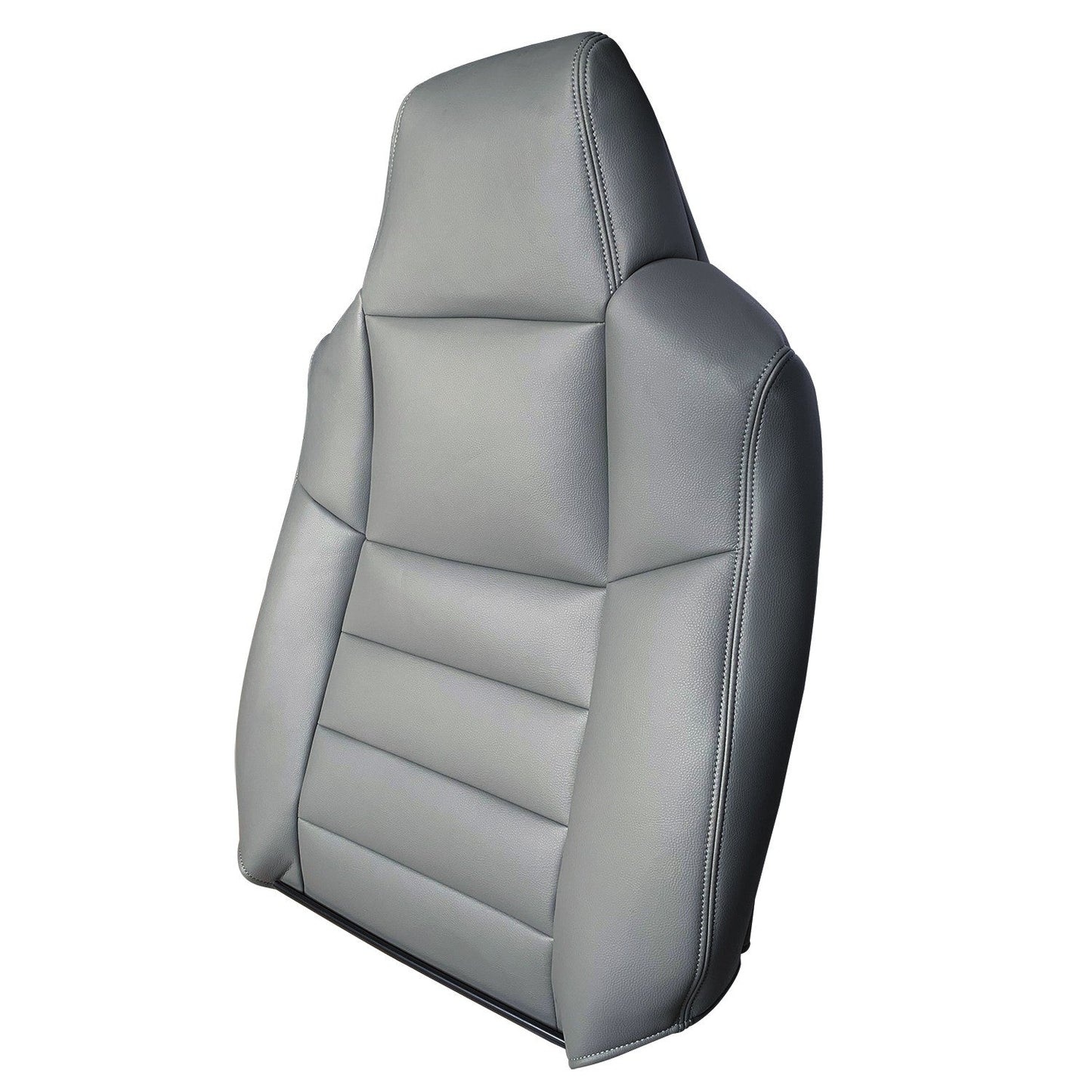 For 2002-2007 Ford F250 F350 Super Duty Driver Side Leather Seat Cover Gray