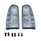 All CLEAR For 1999-02 Chevy Silverado Pickup Truck US Rear Tail Light Set