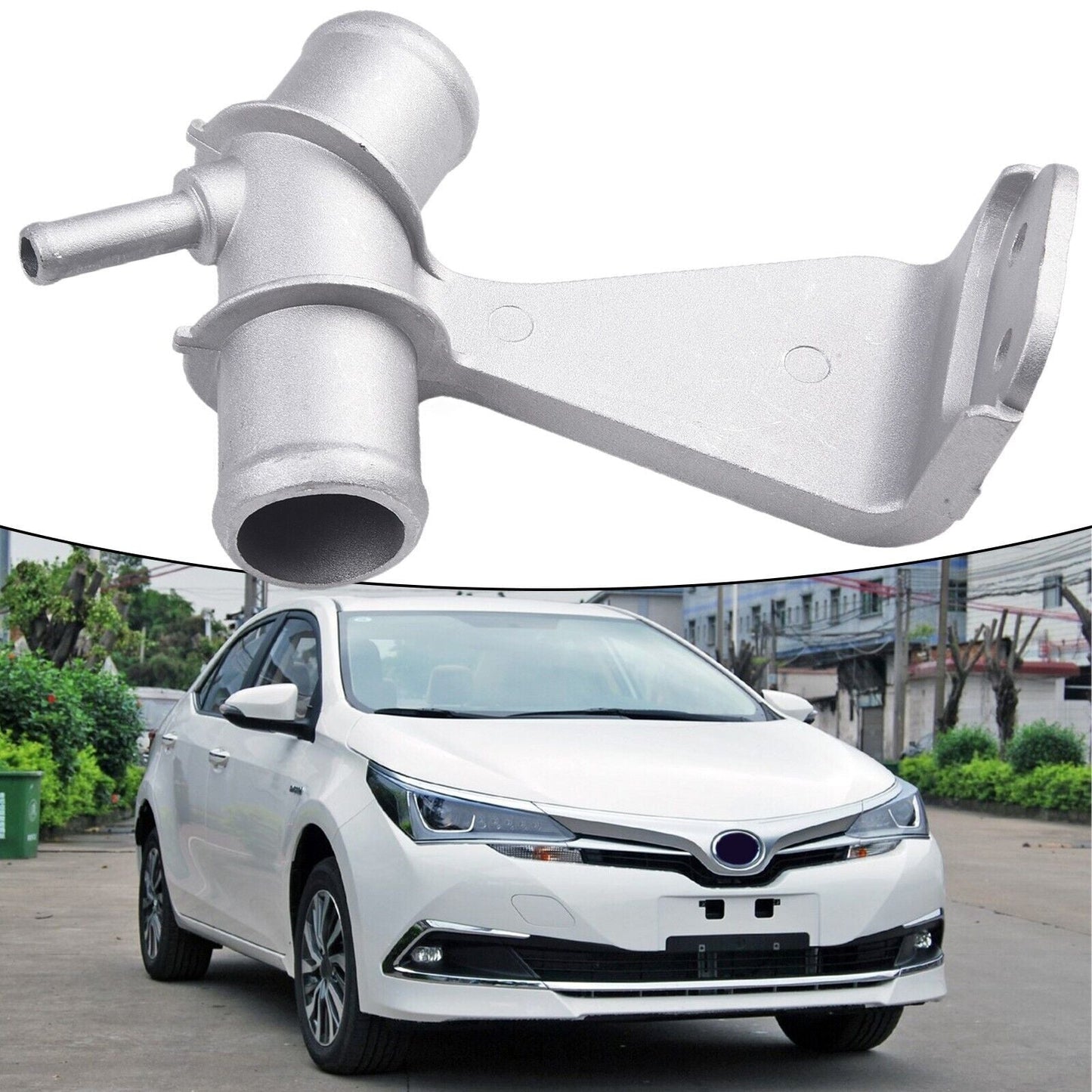 Aluminium Engine Coolant Water Outlet For Toyota For Corolla 09-17 1.8L L4 New