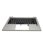 New For HP Probook 440 445 G9 Palmrest W/ Backlit US Keyboard N01287-001 Silver