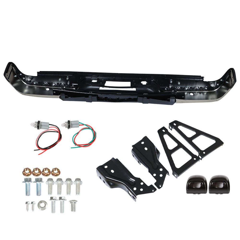 Rear Bumper For Chevy Silverado GMC Sierra 1500 2007-2013 Chrome Steel GM1103148