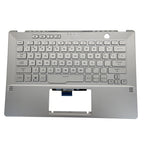 For Asus GA401Q GA401 GA401I GA401U 14in Palmrest Cover Backlit Keyboard Silver
