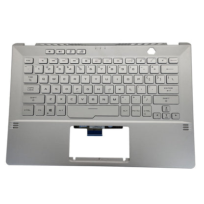 For Asus GA401Q GA401 GA401I GA401U 14in Palmrest Cover Backlit Keyboard Silver