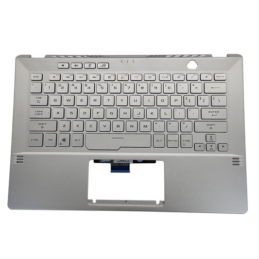 For Asus GA401Q GA401 GA401I GA401U 14in Palmrest Cover Backlit Keyboard Silver