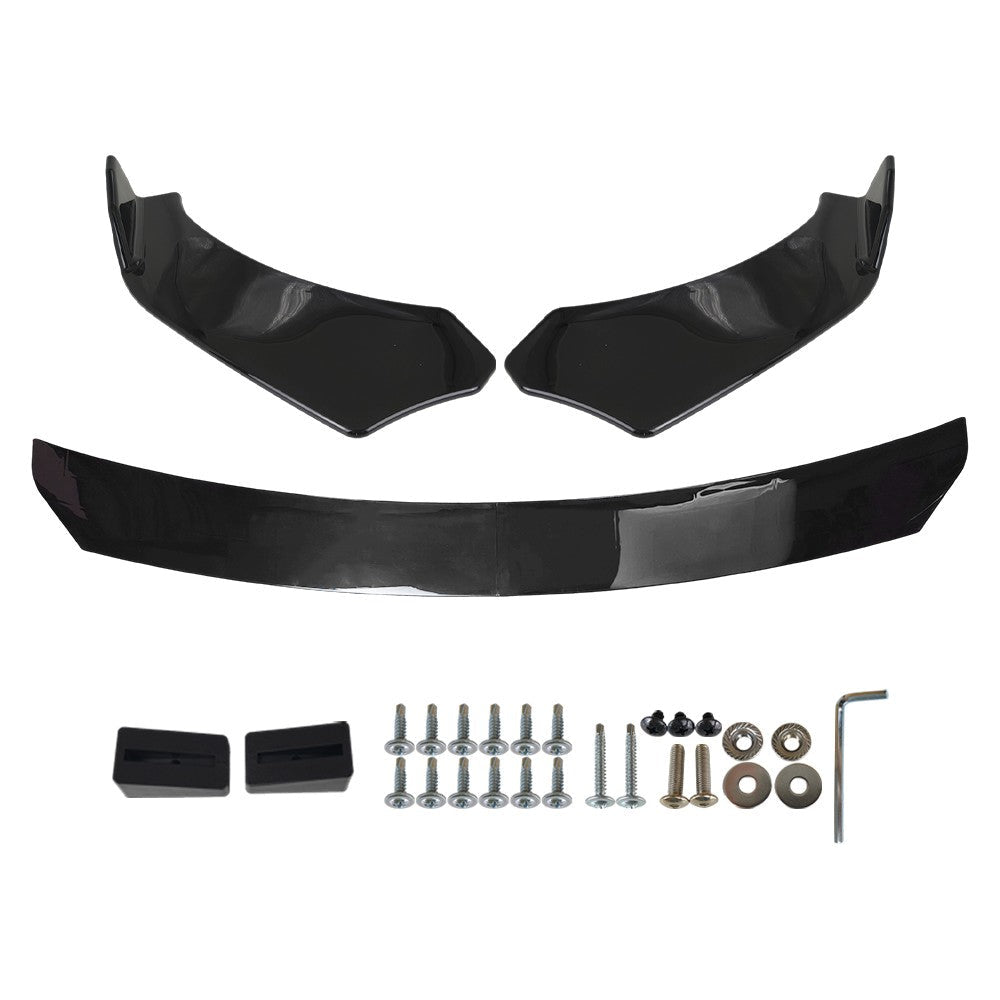 Universal Front Bumper Lip Spoiler Splitter Glossy Black For JEEP Grand Cherokee