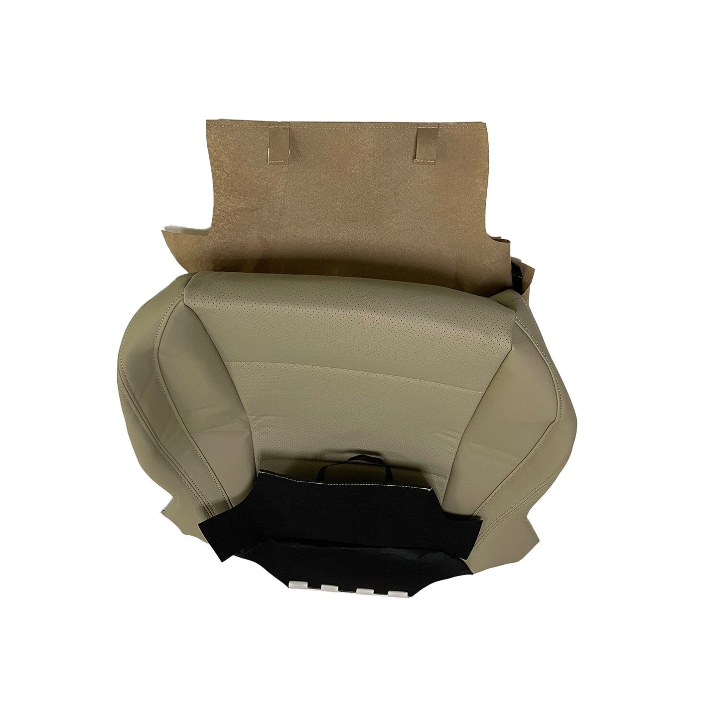 New Driver Perforated Leather Bottom Seat Cover TAN For 2015-2019 Subaru Outback