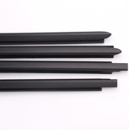 Left Right Front Rear Door Outer Belt Weatherstrip 4Pcs for Dodge Ram 1500 5500