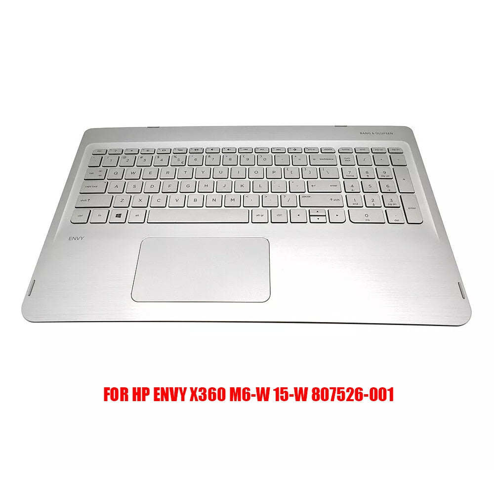 New For HP ENVY X360 M6-W 15-W Palmrest Backlit Keyboard Touchpad 807526-001 US