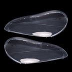 For Porsche Cayenne 2003-2006 2PCS Car Headlight Lens Cover Shell+Glue Clear L+R
