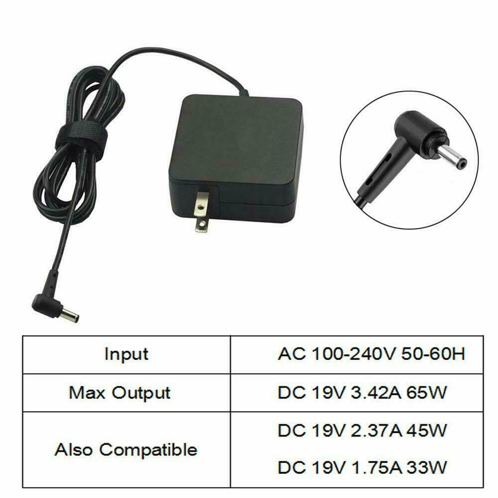 ADP-65DW A PA-1650-93 AC Power Adapter Charger For Asus X551 X552L 65W 5.5*2.5MM