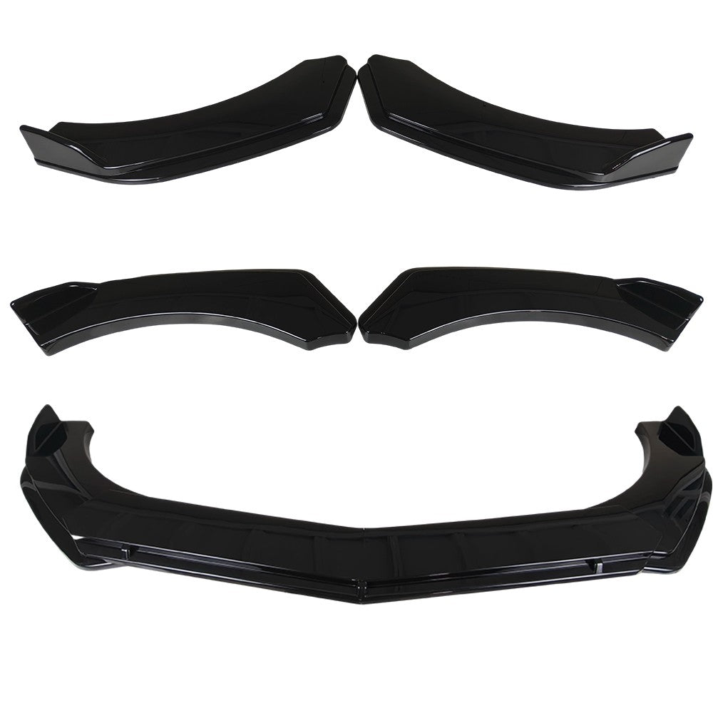 For Chrysler 300 2006-2019 Front Bumper Lip Splitter Spoiler Chin Kit Gloss Blk