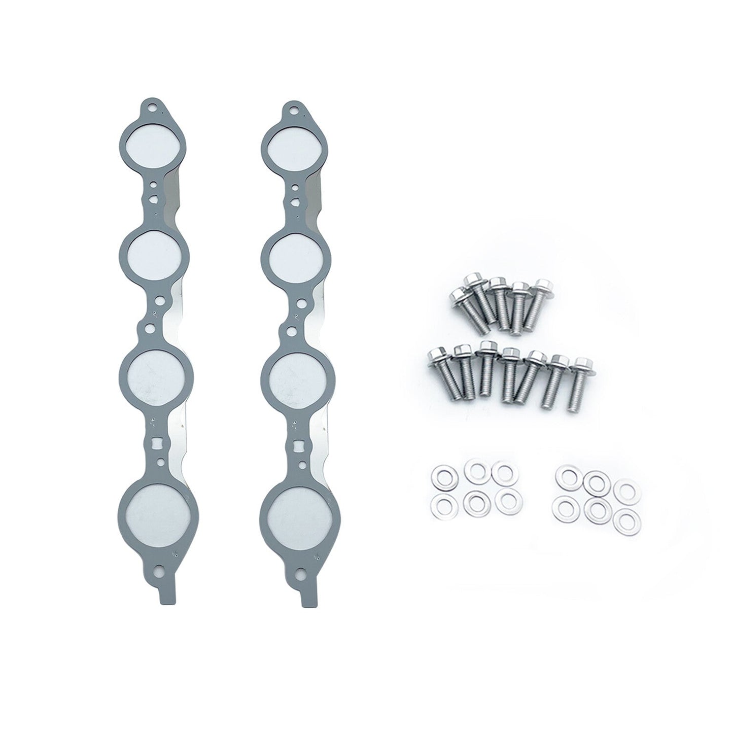 For LS1 4.8 5.3 5.7 6.0 6.2L LS MLS Exhaust Manifold Header Gasket Pair W/Bolts