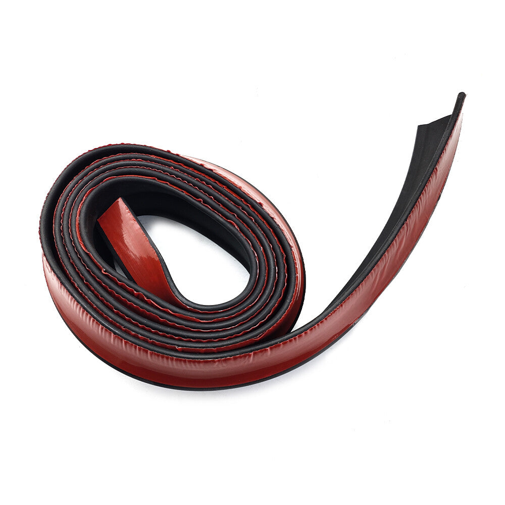 2.5M Car Front Bumper Lip Splitter Body Spoiler Chin Skirt Universal Black