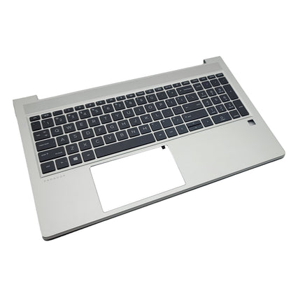 New Palmrest For HP ProBook 650 655 G8 Backlit Keyboard M49545-001 Silver 15.6in