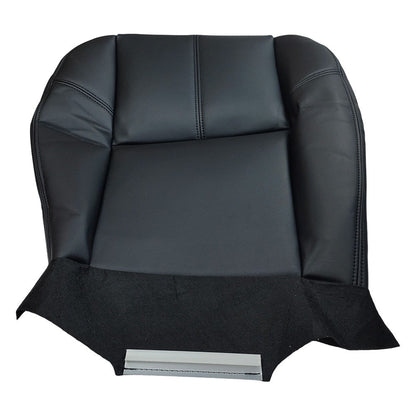 For 2007-13 Chevy Silverado 1500 2500 HD Driver Bottom Leather Seat Cover Black