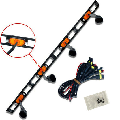 Front Hood Grille Amber LED Lights Assy w/Wire Harness For 12-15 Toyota Tacoma