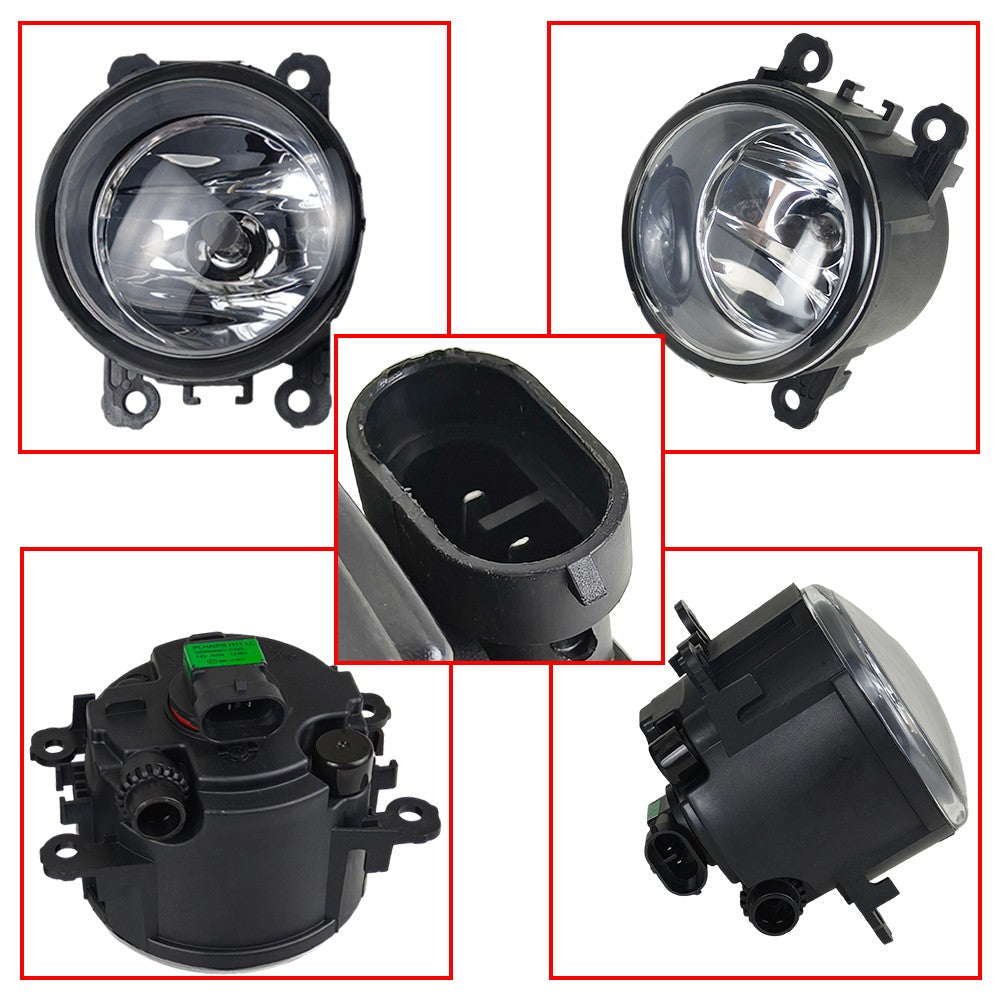 New A Pair Fog Light W/Cover&Chrome Trim For Honda Pilot 2012-2013-2014-2015 US