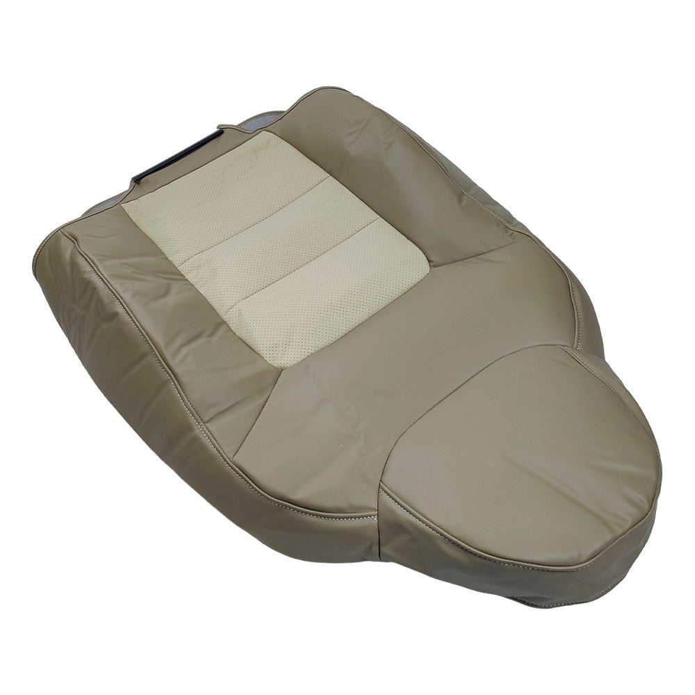 Driver Side Top Leather Perforated Seat Cover Tan For Ford Expedition 2003-2006