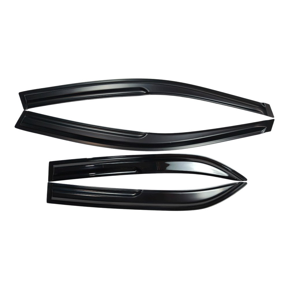 M Style Window Visors Sun Rain Guards For 2009-2013 Toyota Corolla Sedan