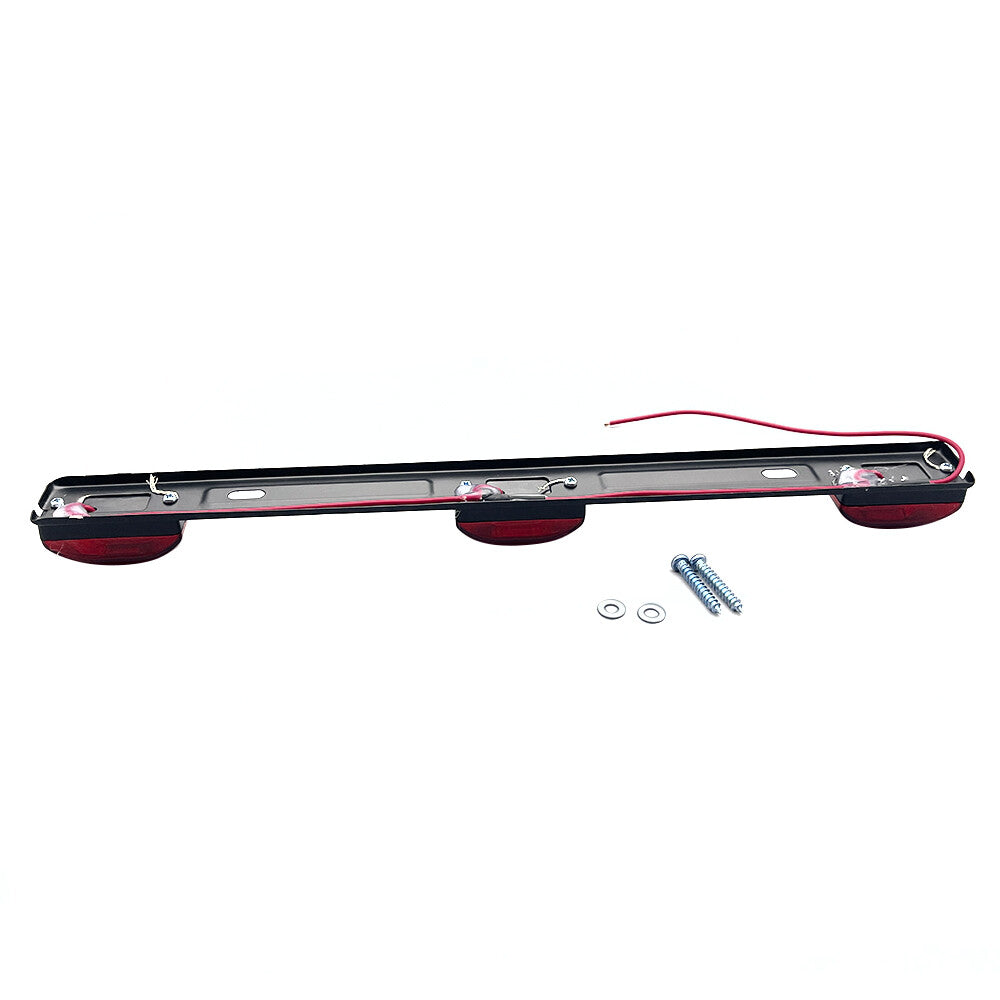 Truck Trailer Tail Lights Red LED Stainless Rear Clearance ID Marker Light Bar