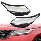 Left & Right Headlight Clear Lens Cover For 2017-2024 Range Rover Velar