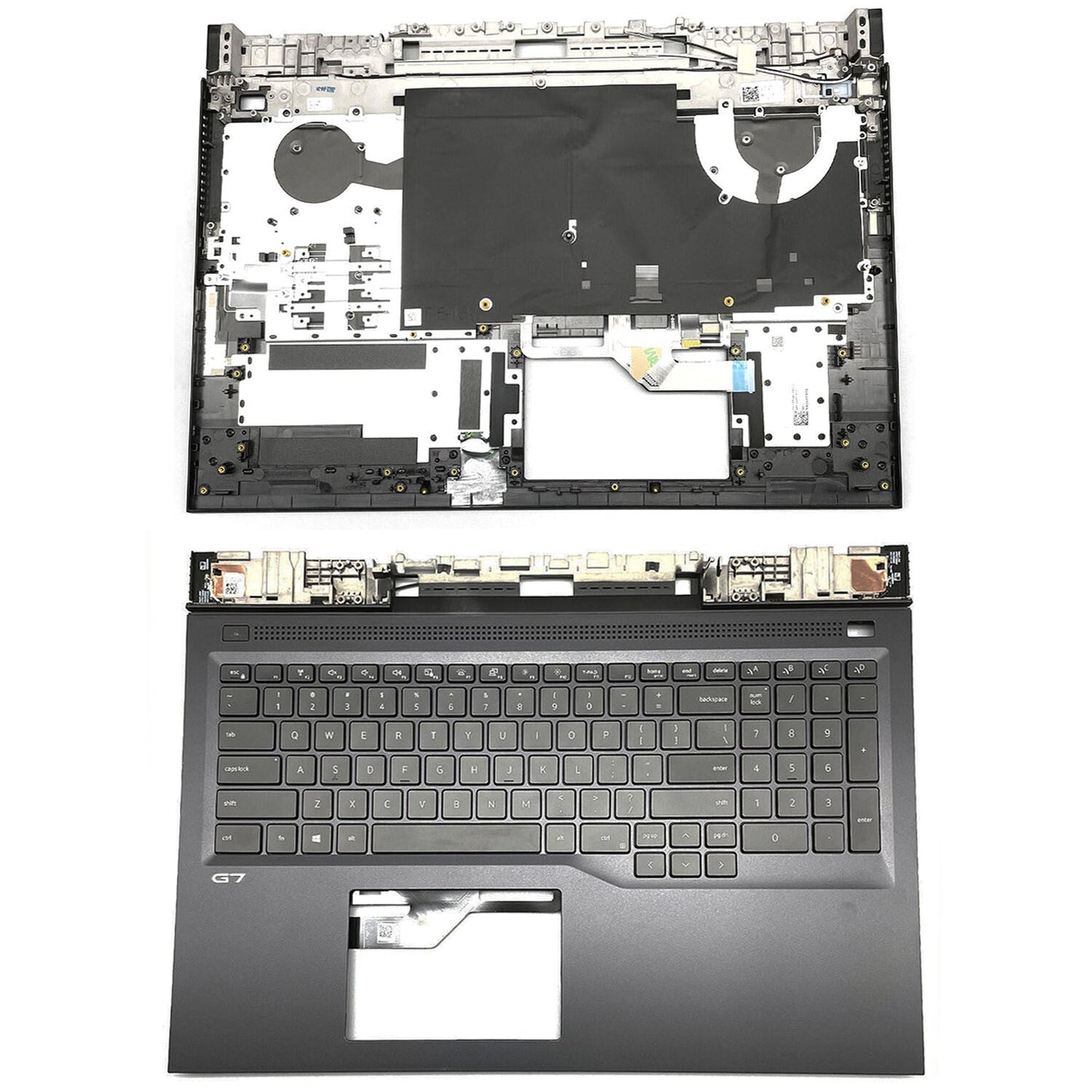 For Dell 17 G7 7700 0RC7PR RC7PR US Palmrest Upper Case w/Backlit Keyboard Black