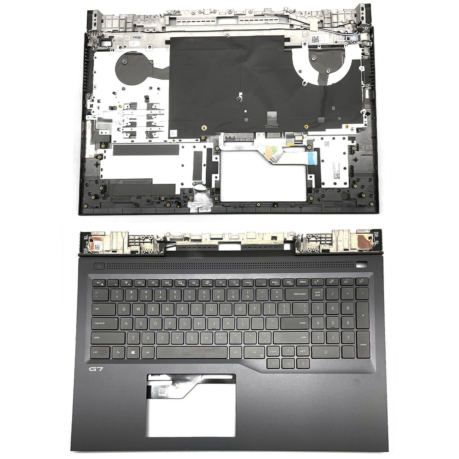 For Dell 17 G7 7700 0RC7PR RC7PR US Palmrest Upper Case w/Backlit Keyboard Black