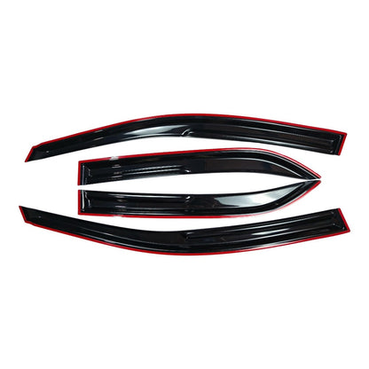 M Style Window Visors Sun Rain Guards For 2009-2013 Toyota Corolla Sedan