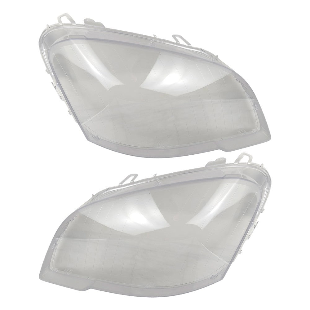 For Benz ML ML350 W164 2009-2011 Left + Right Headlight Lens Headlamp Covers