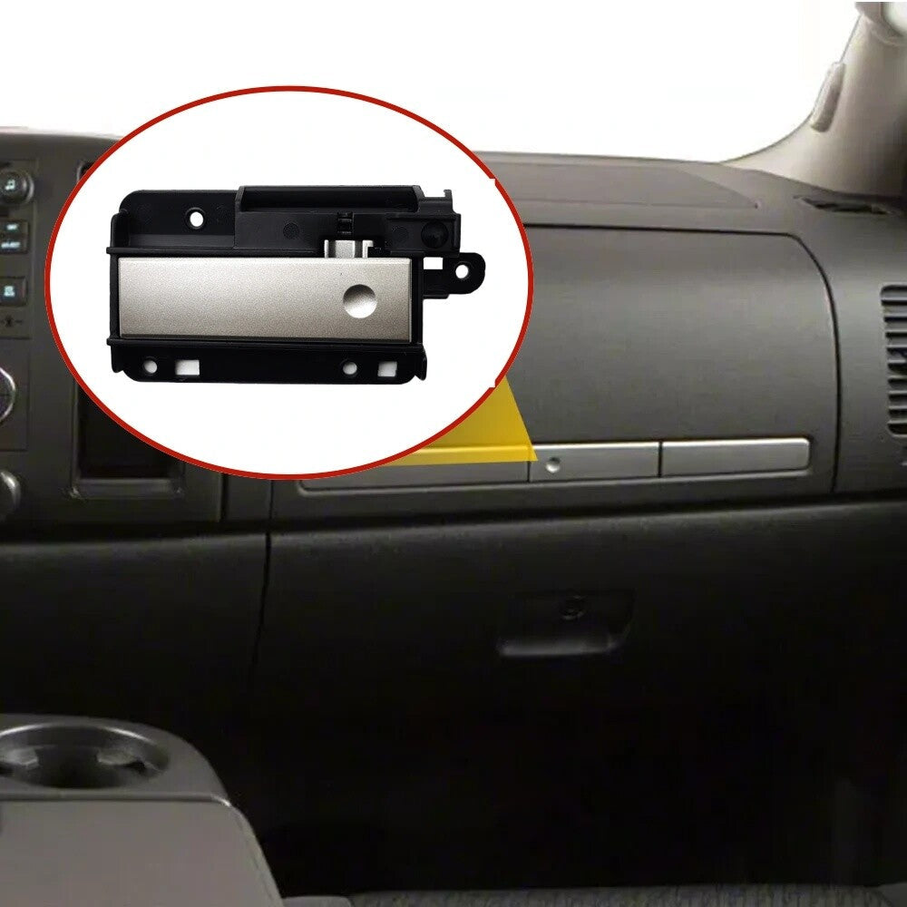 Silver Upper Glove Box Compartment Door Latch Handle New for Silverado Sierra