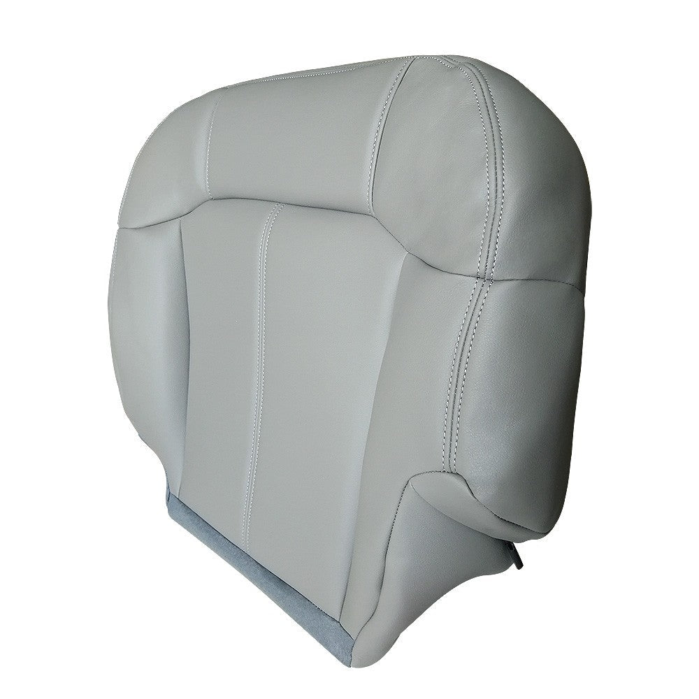 Driver Side Leather Bottom Seat Cover Gray For 1999 2000 2001 2002 GMC Sierra