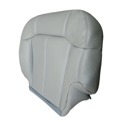 Driver Side Leather Bottom Seat Cover Gray For 1999 2000 2001 2002 GMC Sierra