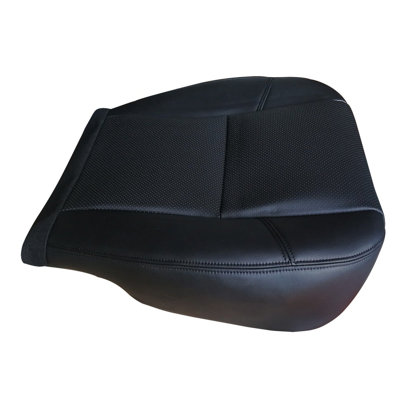 Driver Side Bottom Leather Seat Cover Black For 2007-2014 Cadillac Escalade