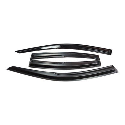 FOR 2021-2025 LEXUS IS300 IS350 PREMIUM BLACK TRIM WINDOW VISOR RAIN GUARD US