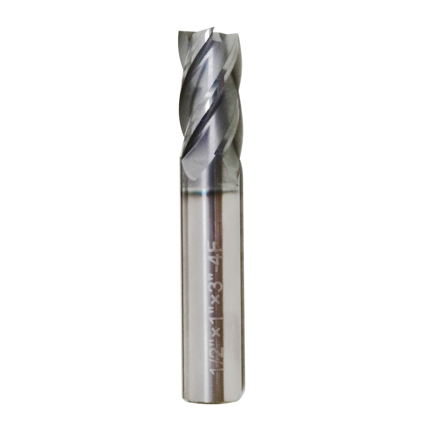 5 PCS 1/2 Inch 4 Flute Carbide End Mill Regular Length TiALN Coated