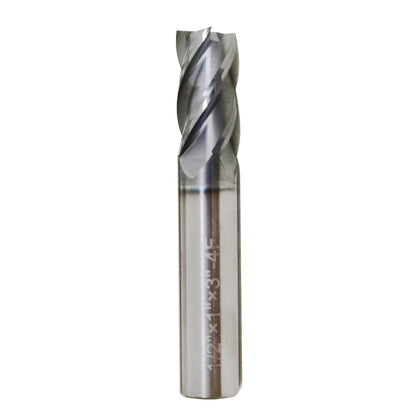 5 PCS 1/2 Inch 4 Flute Carbide End Mill Regular Length TiALN Coated