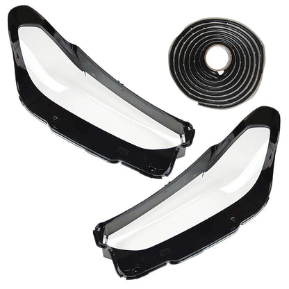 For BMW X3 X4 2022 2023 2024 Front Headlight Lens Clear Cover+Sealant