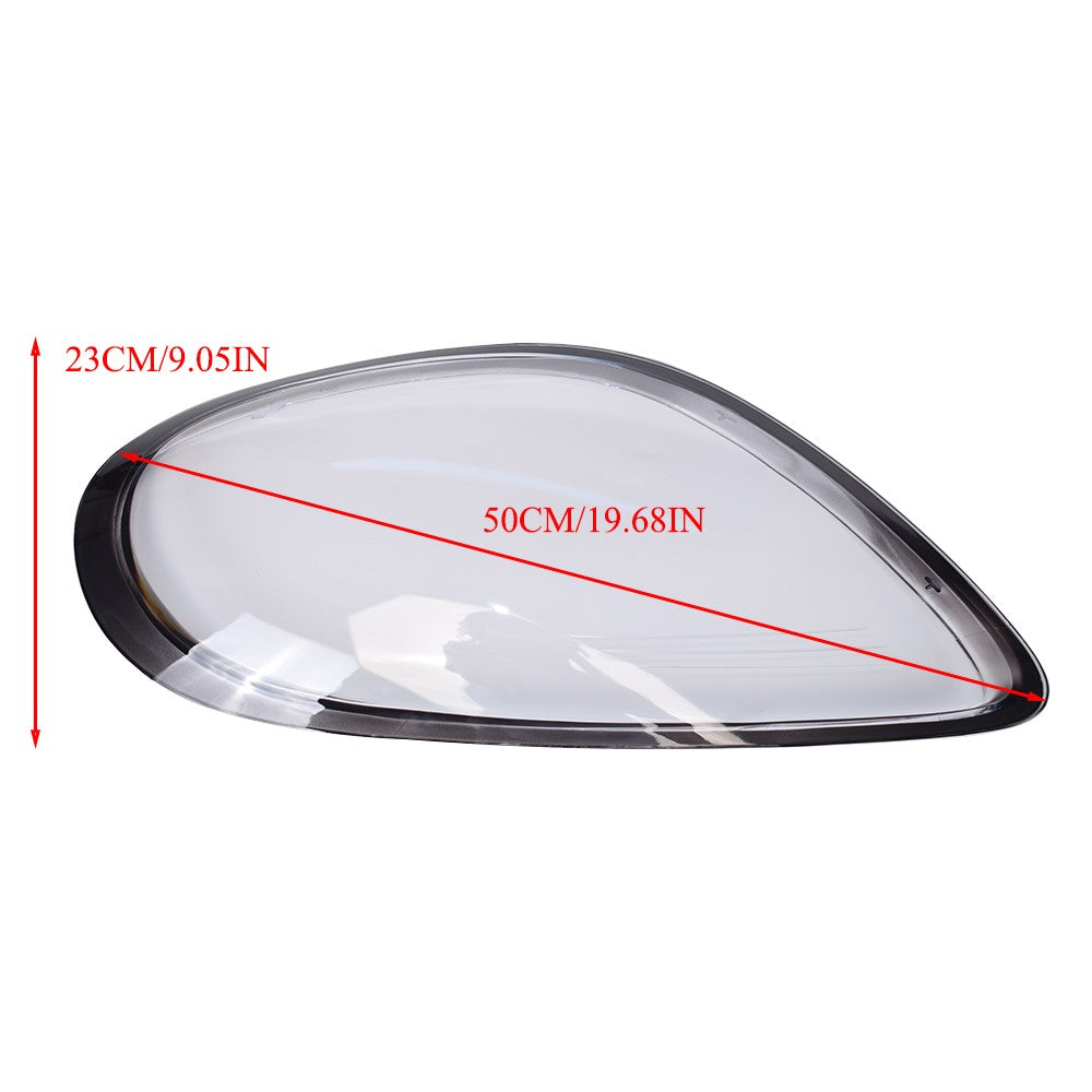 For 2014-2016 Porsche Boxster Cayman 981 Headlight Lens Cover Shell Left + Right