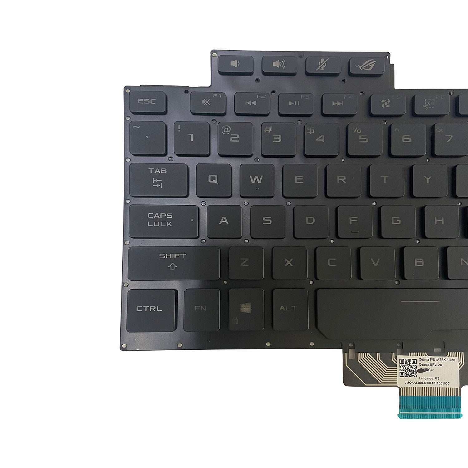 New Black For ASUS ROG Zephyrus G14 GA401 GA401U GA401M Keyboard Backlit