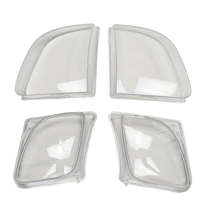 For Lexus LX470 1998-2007 1 Pair Front Headlight Clear Lens Housing + Seal Glue
